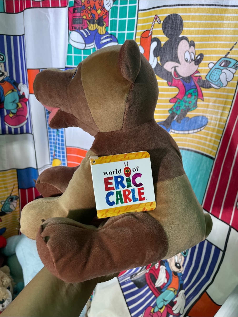 Kohls Cares Eric Carle 9" Brown Bear Blue Eye Plush What Do You See? - Picture 2 of 7